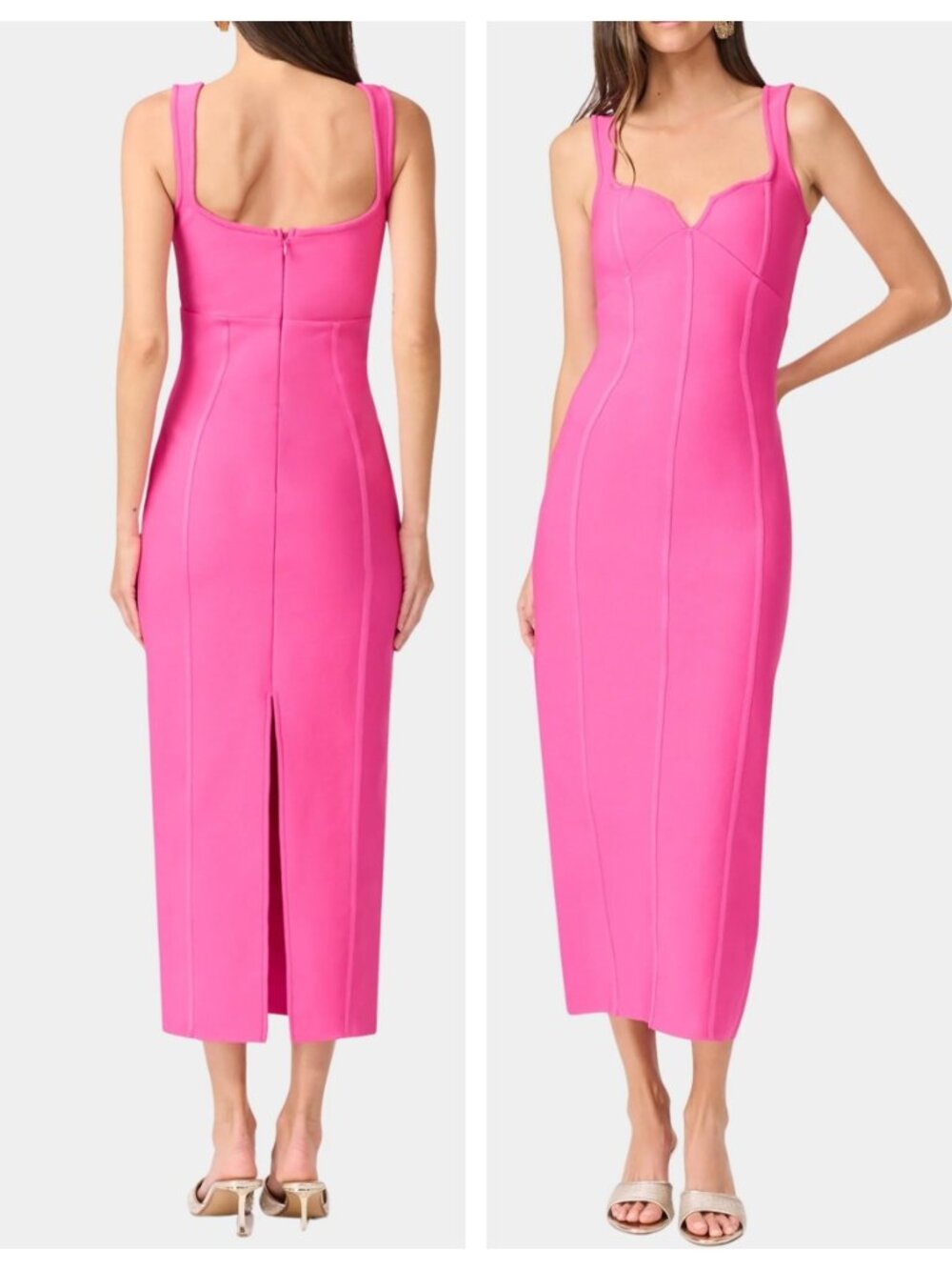 Elliatt Celina Column Maxi Knit Dress in Pink - Picture 2 of 4